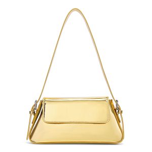 DKIIL NOIYB Silver Purse Evening Bag for Women Y2k Silver Purse Hobo Bag PU Leather Tote Handbag Saddle Bag Party Purses Trendy Clutch Purses Crossbody Bags 26cm