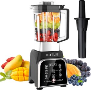 KOTLIE Blender Smoothie Makers, 2000W Blenders for Kitchen Food Processor with 8 Adjustable Speed, High Speed Jug Blenders 8 Preset Programs 2 Litre BPA-Free Jug with 28000 RPM for Ice Nut Fruit......