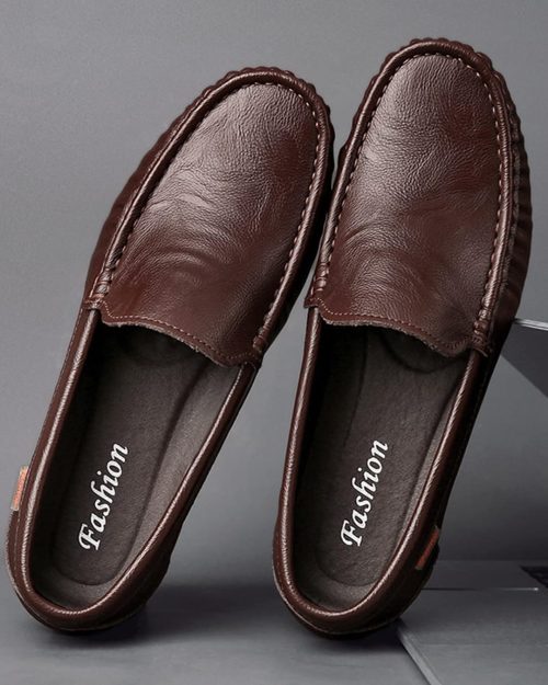 Brand New Mens Loafers Leather Driving Shoes - Image 3