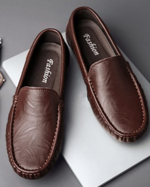 Brand New Mens Loafers Leather Driving Shoes - Image 4