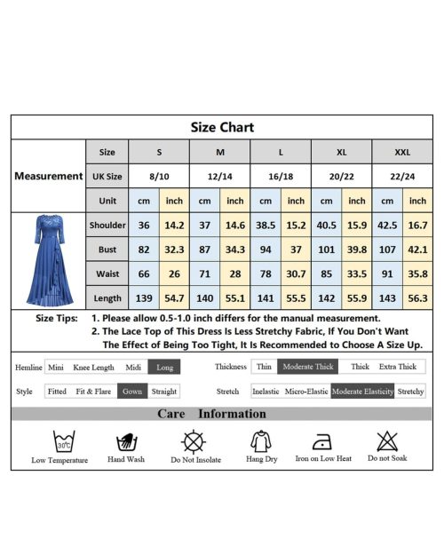 MIUSOL Women's Elegant Scoop Neck Floral Lace Dress - Image 7