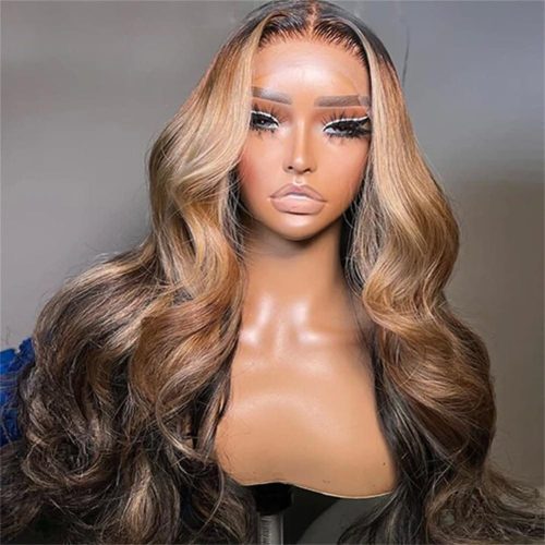 Ombre Lace Front Wig Human Hair - Image 4