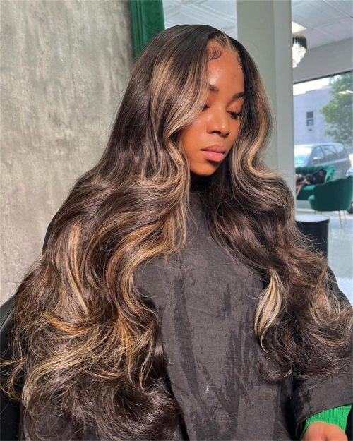 Ombre Lace Front Wig Human Hair - Image 3