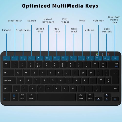 Qulose Bluetooth Wireless Keyboard - Image 5