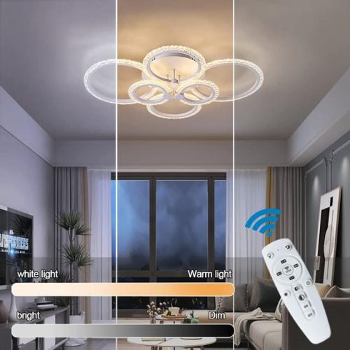 GreeLustr Dimmable Acrylic Living Room Ceiling Lights - Image 2