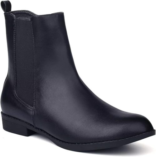 ComeShun Comfort Side Zip Chelsea Ankle Boots