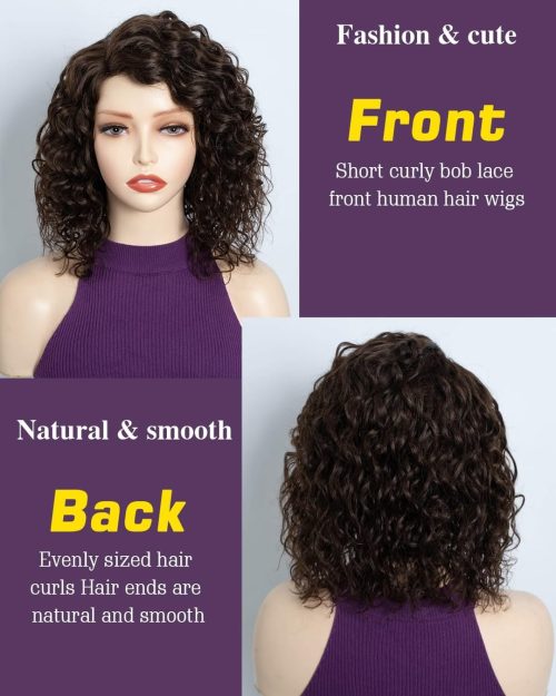 Brand New FASHION IDOL Short Curly Human Hair for Women - Image 4