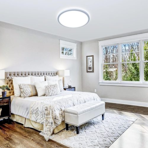 slochi [ 4 Pack] Bathroom Lights,Round Ceiling Lights,6500K,150W Equivalent - Image 4