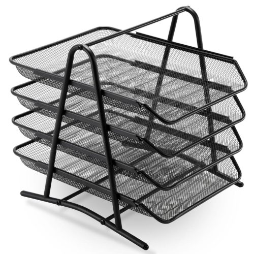 Marbrasse Desk Letter Tray Organizer Paper Tray Stackable - Image 4