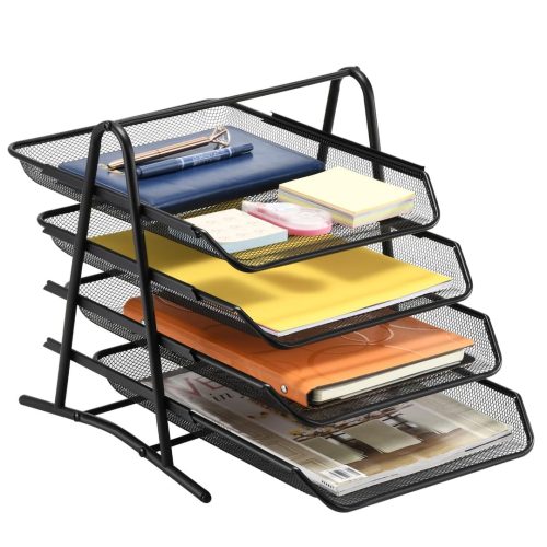 Marbrasse Desk Letter Tray Organizer Paper Tray Stackable