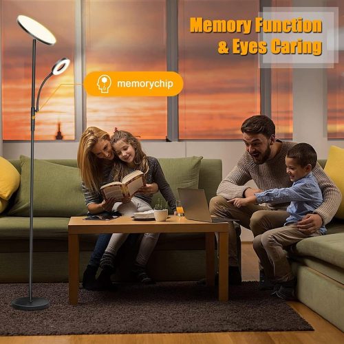 Upgraded 42W 4200LM Dimmable Floor Standing Lamp with Remote & Touch Control - Image 7